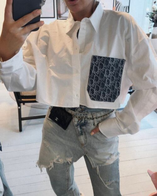 Unisex Blouse with pocket, select the fabric