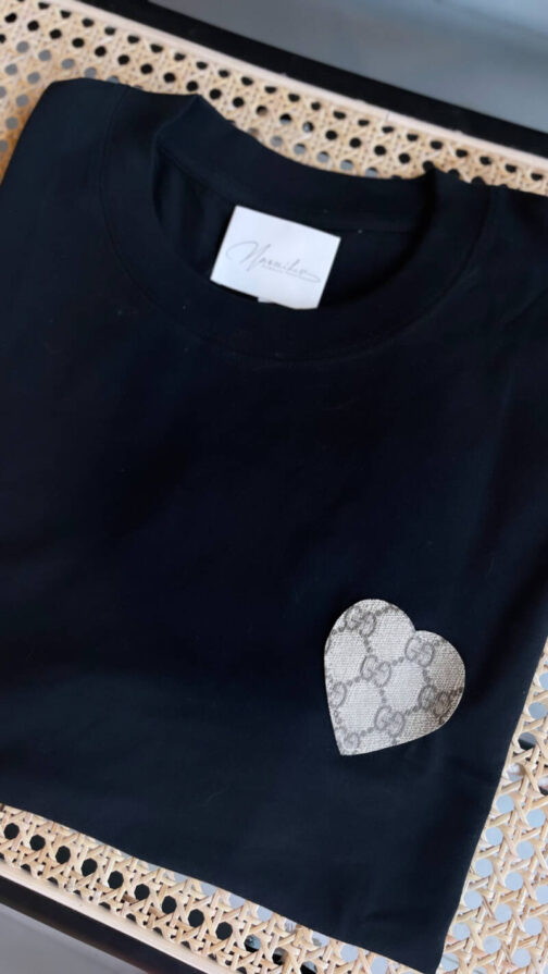 Unisex Upcycled T-Shirt Love, select the fabric - Image 8