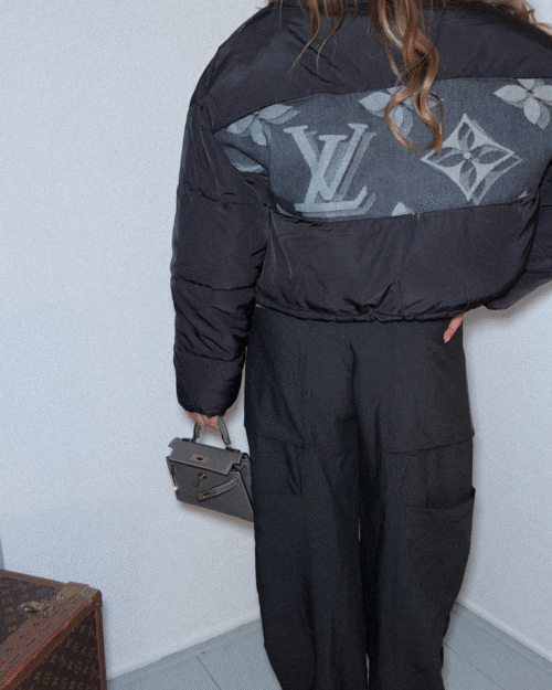 Puffer grey or black, choose your fabric