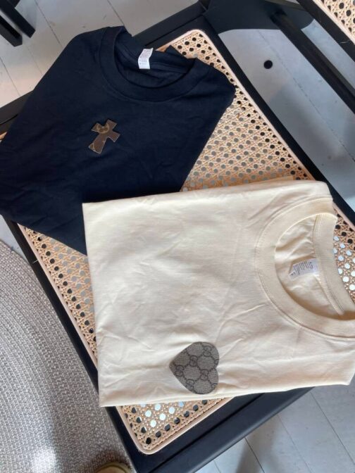Unisex Upcycled T-Shirt Love, select the fabric - Image 9