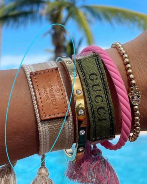Adjustable bracelet leather