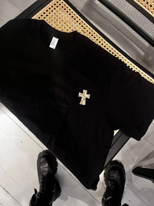 Unisex Upcycled T-shirt Cross - Image 2