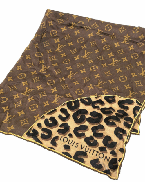 Louis Vuitton Leopard scarf