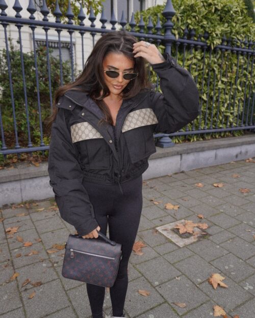 Bomber jacket with canvas