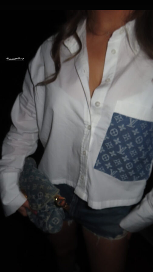 Cropped Blouse with pocket, choose fabric