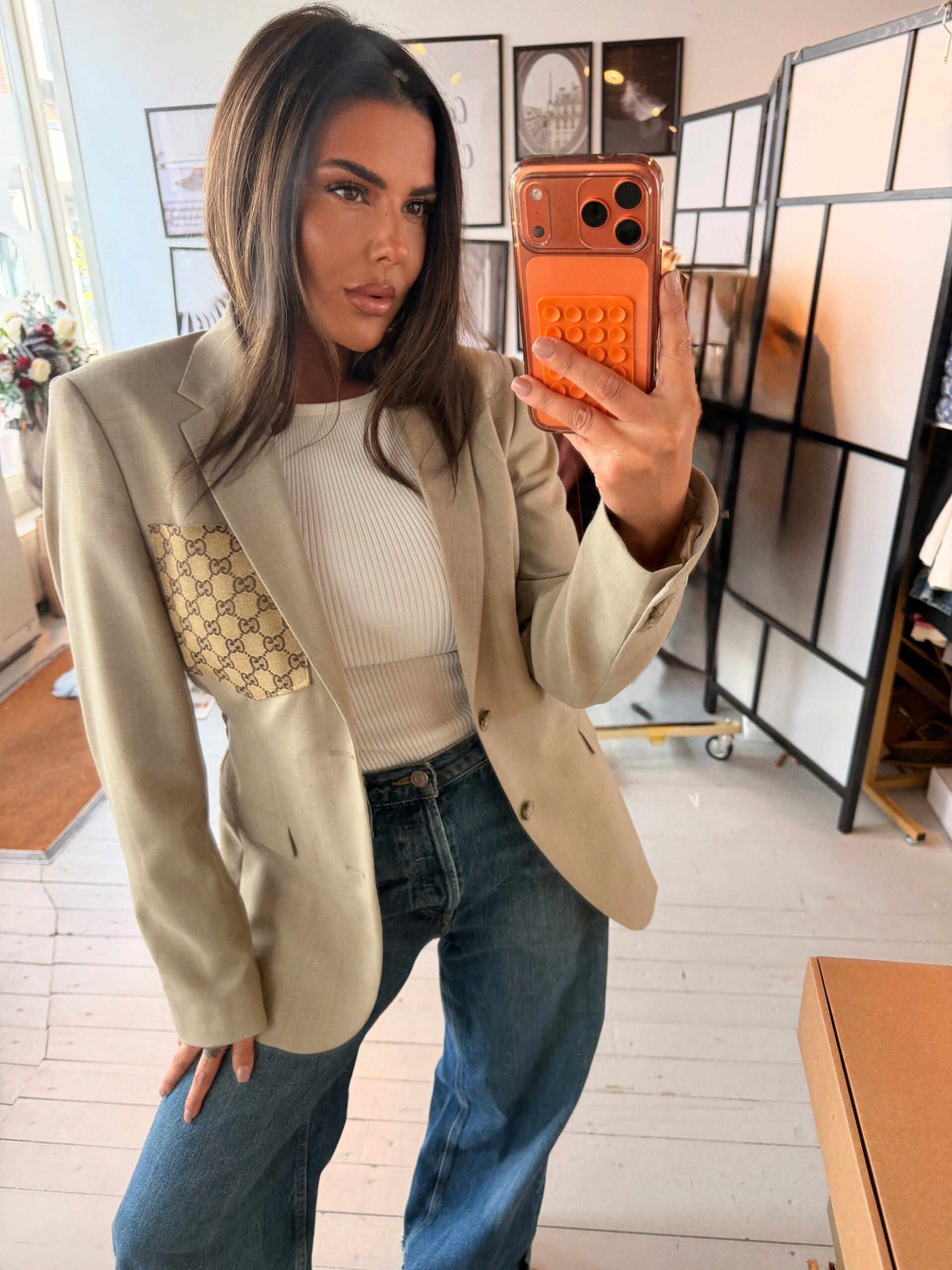 Colbert with pocket and elastic, select the fabric - Image 24