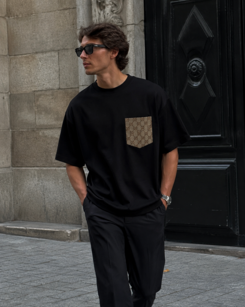 Unisex T-shirt pocket, select the fabric