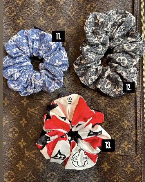 Hair tie logo scrunchie