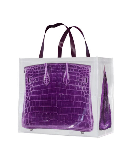 Shopping bag purple