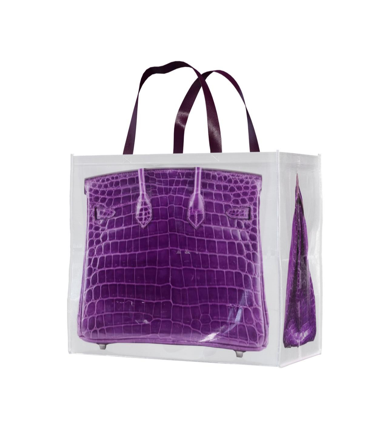 Shopping bag purple