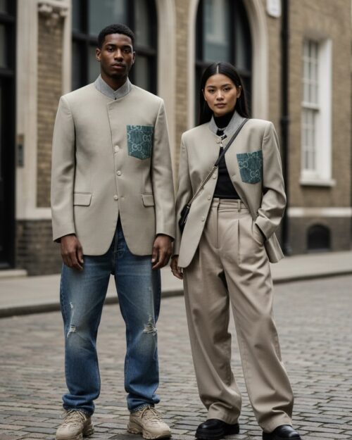 Unisex Convertible Vintage Blazer