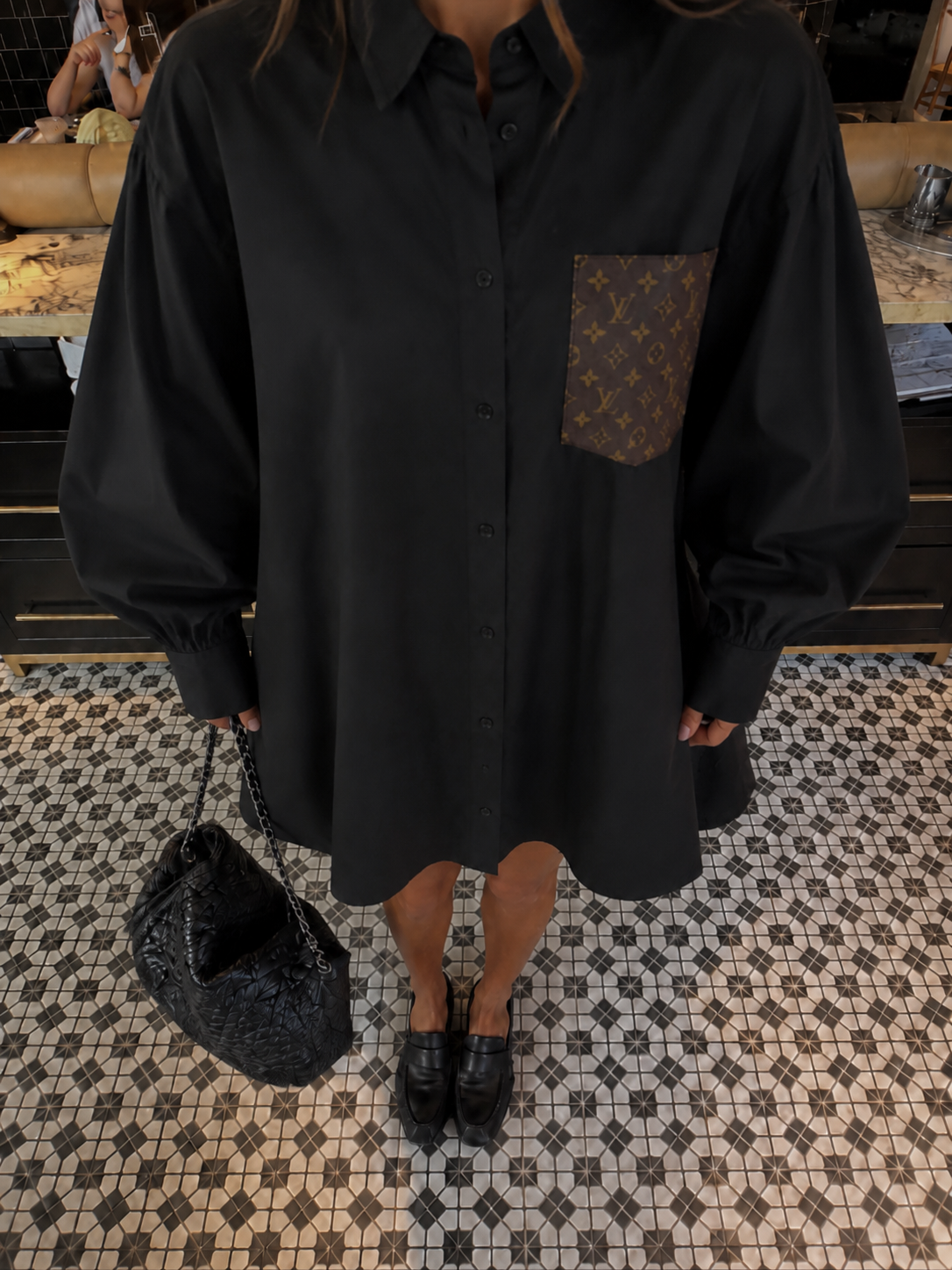 Long Sofia Blouse Dress, select the fabric - Image 2