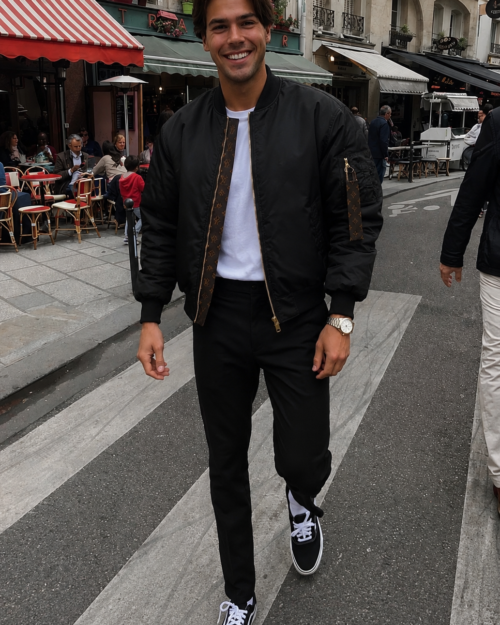 The signature unisex bomber jacket