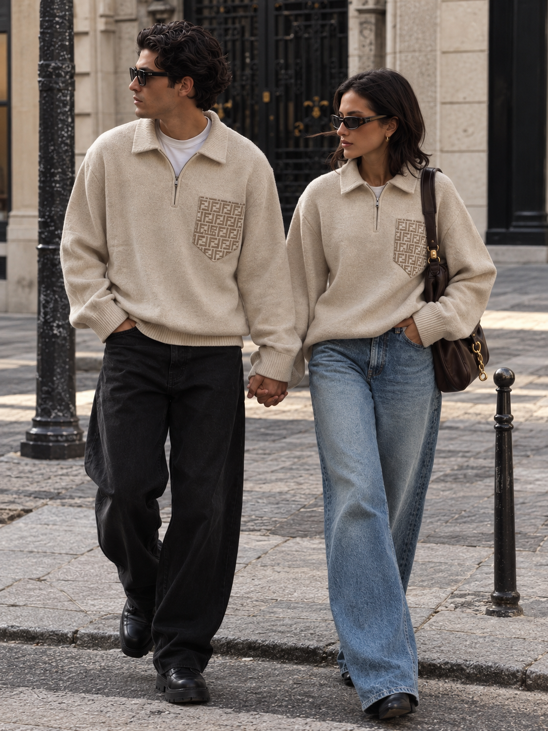 Unisex half-zip sweater | Create yours - Image 6