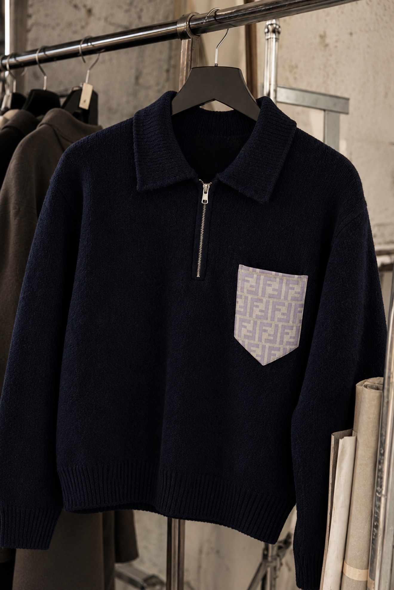 Unisex half-zip sweater | Create yours - Image 8